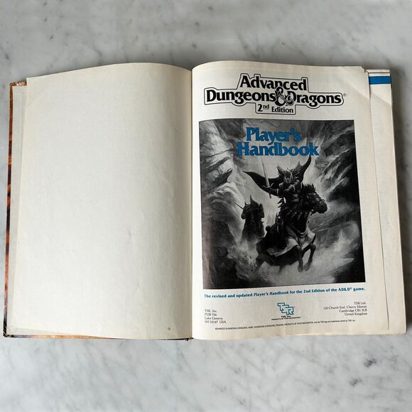 Advanced Dungeons & Dragons Player's Handbook AD & D 2nd Ed 2101 TSR - Picture 2 of 9